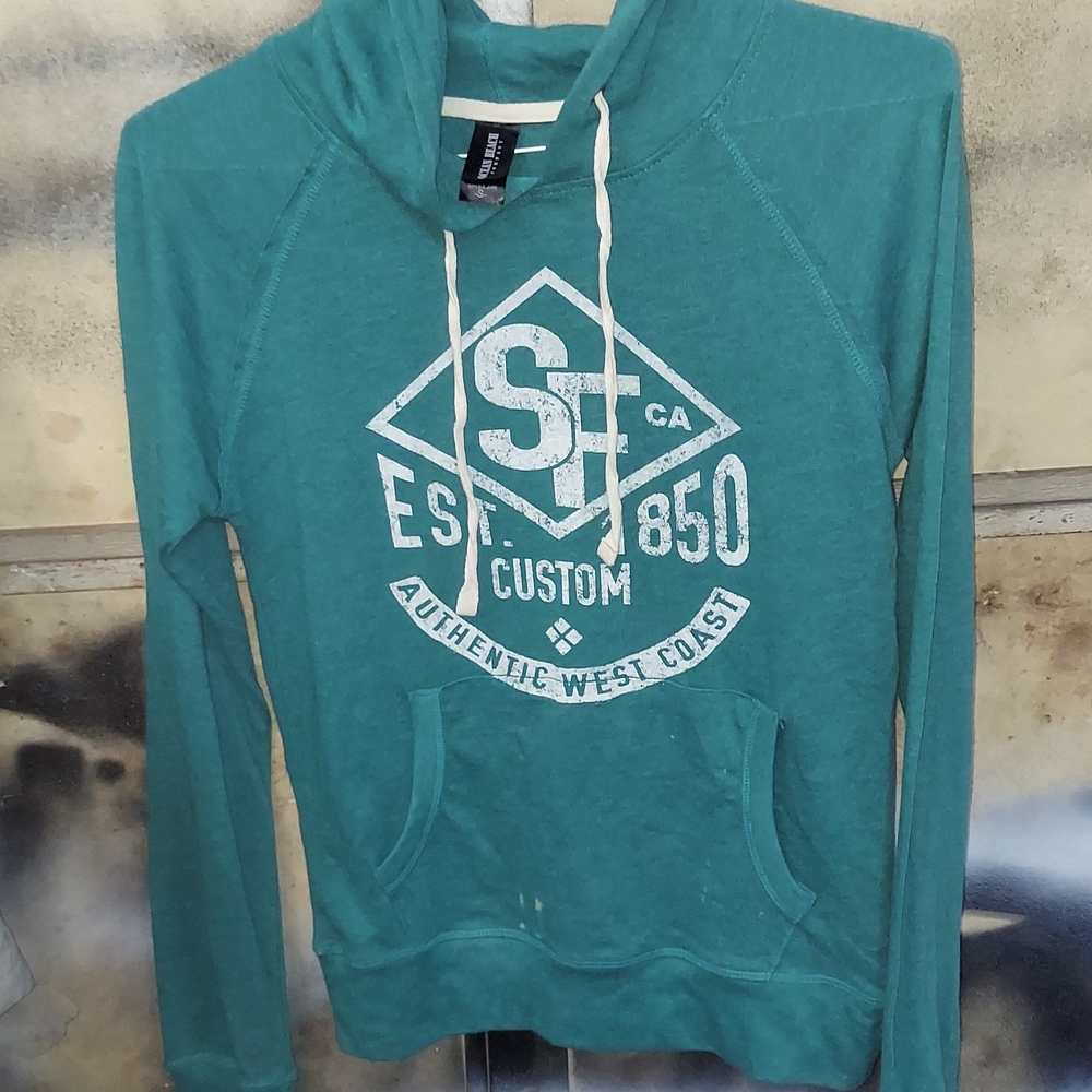 Authentic West Coast Teal Hoodie
